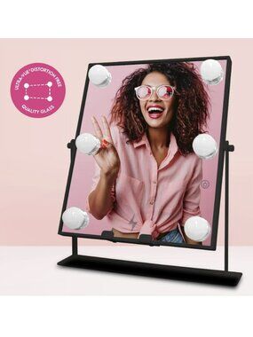 Influencer Bluetooth LED Vanity Mirror Wireless Charging Hands-Free Smartphone